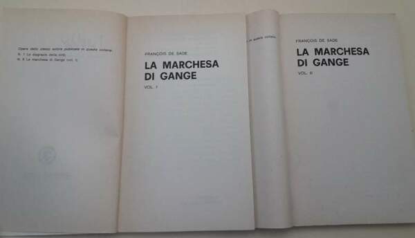 LA MARCHESA SDI GANGE VOLL. I E II(1966)