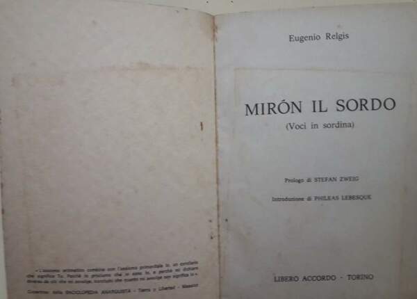 MIRON IL SORDO(VOCI IN SORDINA)