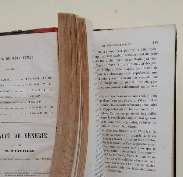 LE CHASSEUR CONTEUR OU LES CHRONIQUES DE LA CHASSE( 1860)