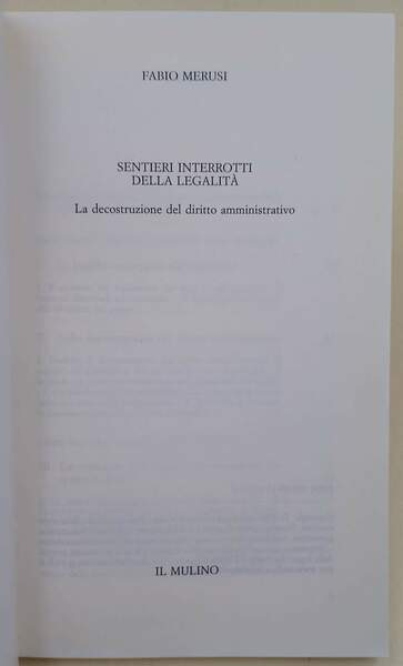 SENTIERI INTERROTTI DELLA LEGALITA' (2007)