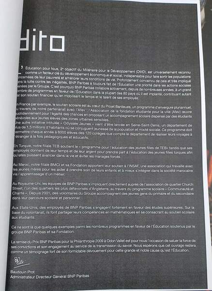 ODON VALLET-BIOGRAPHIE PHILANTROPIQUE( 2010)