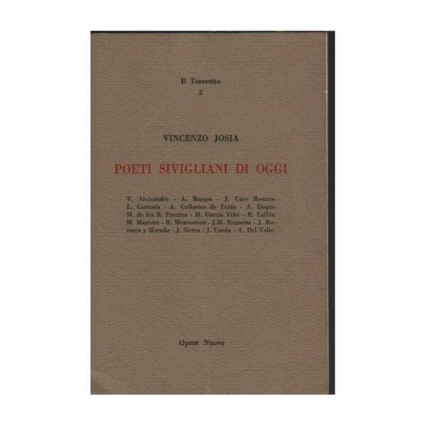 POETI SIVIGLIANI DI OGGI (1966)