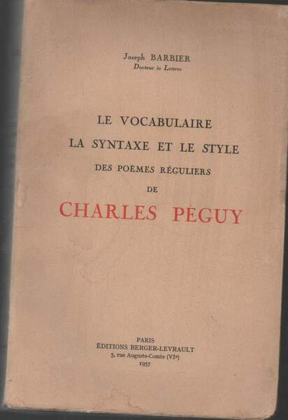 LE VOCABULAIRE LA SYNTAXE ET LE STYLE DES POEMES REGULIERS …