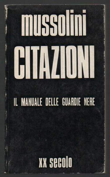 CITAZIONI il manuale delle guardie nere (1969)