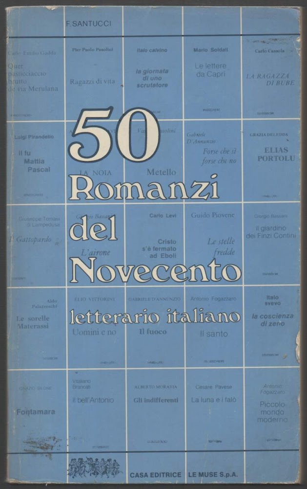 50 ROMANZI DEL NOVECENTO LETTERARIO ITALIANO (1979)