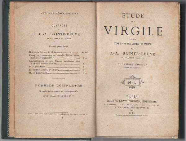 Etude sur Virgile