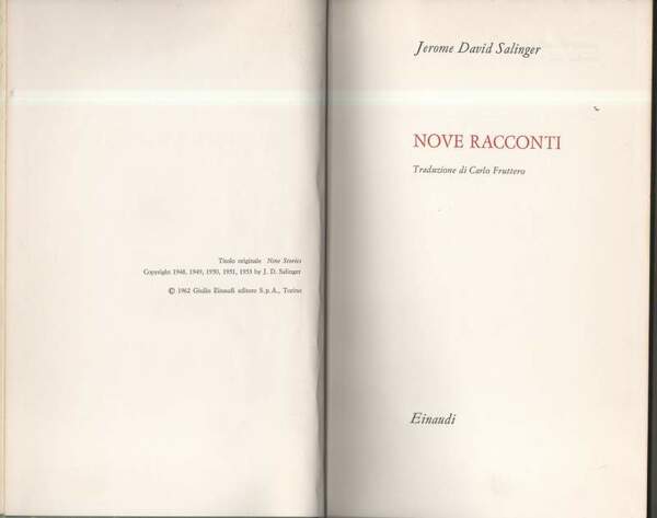 NOVE RACCONTI (1962)