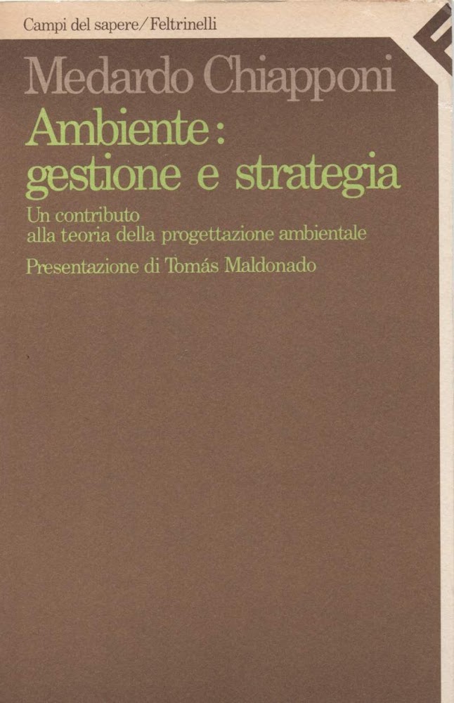AMBIENTE : GESTIONE E STRATEGIA - un contributo alla teoria …