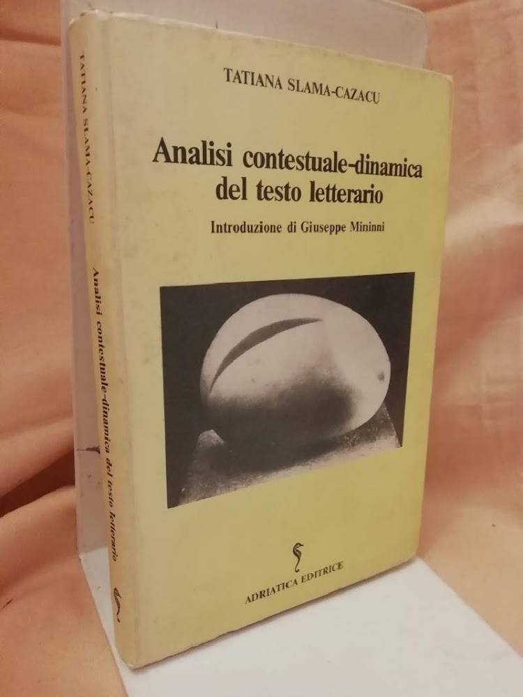 ANALISI CONTESTUALE-DINAMICA DEL TESTO LETTERARIO (1984)