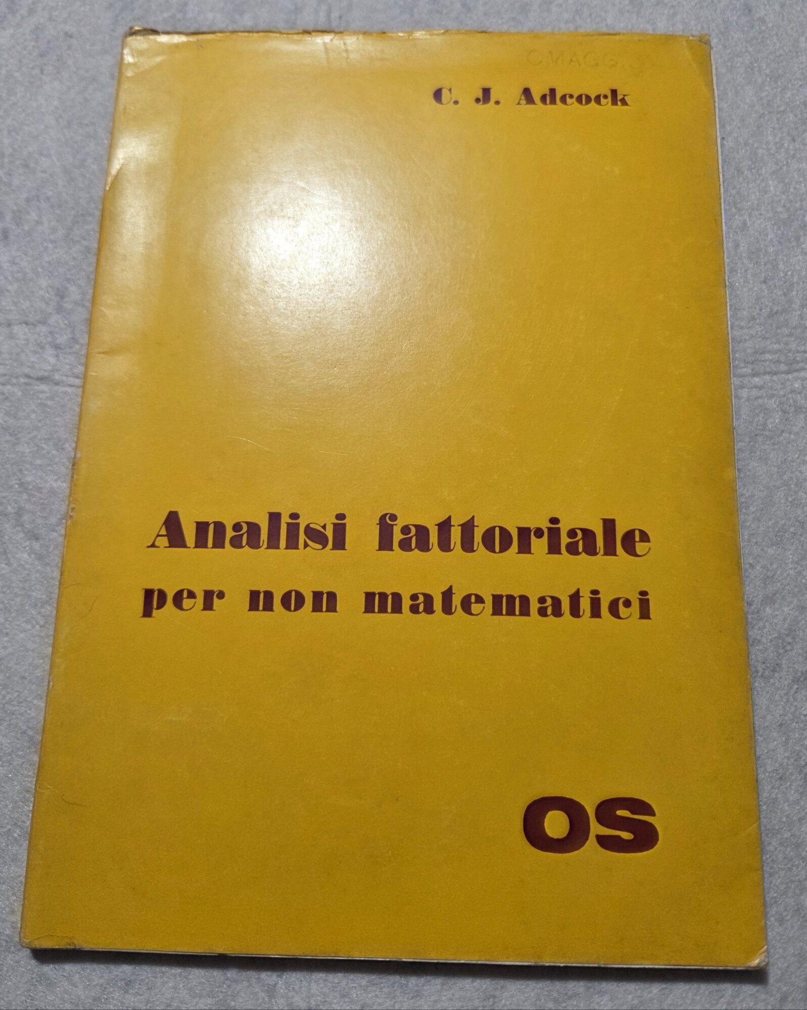 Analisi fattoriale per non matematici