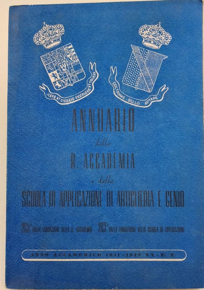 ANNUARIO DELLA R. ACCADEMIA E DELLA SCUOLA DI APPLICAZIONE DI …