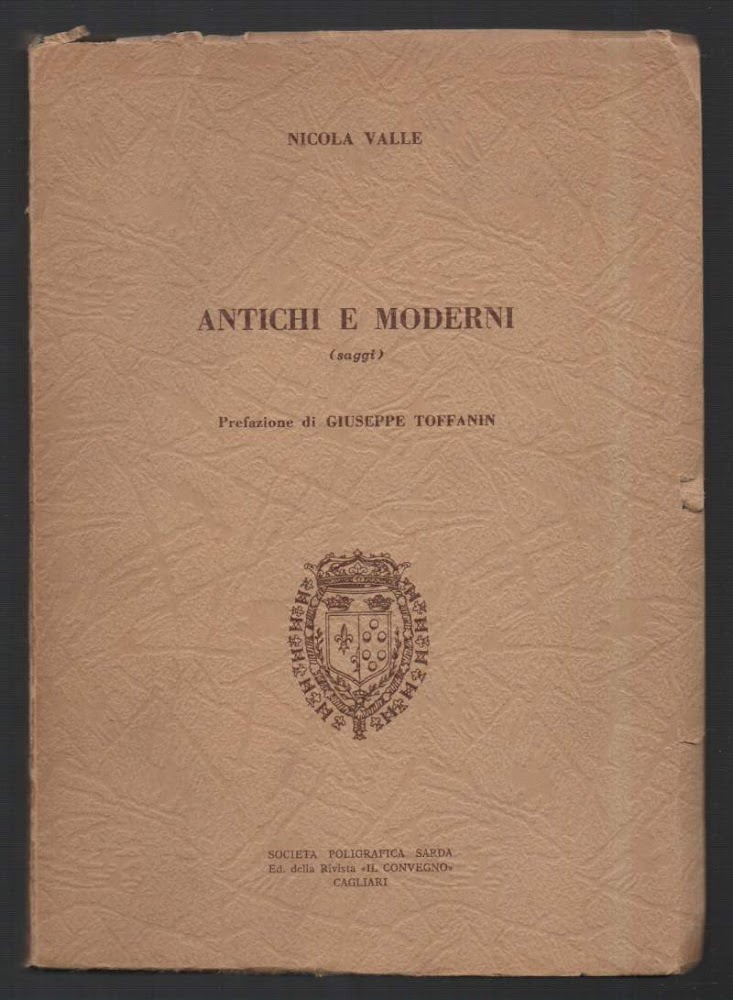 ANTICHI E MODERNI (saggi) (1971)