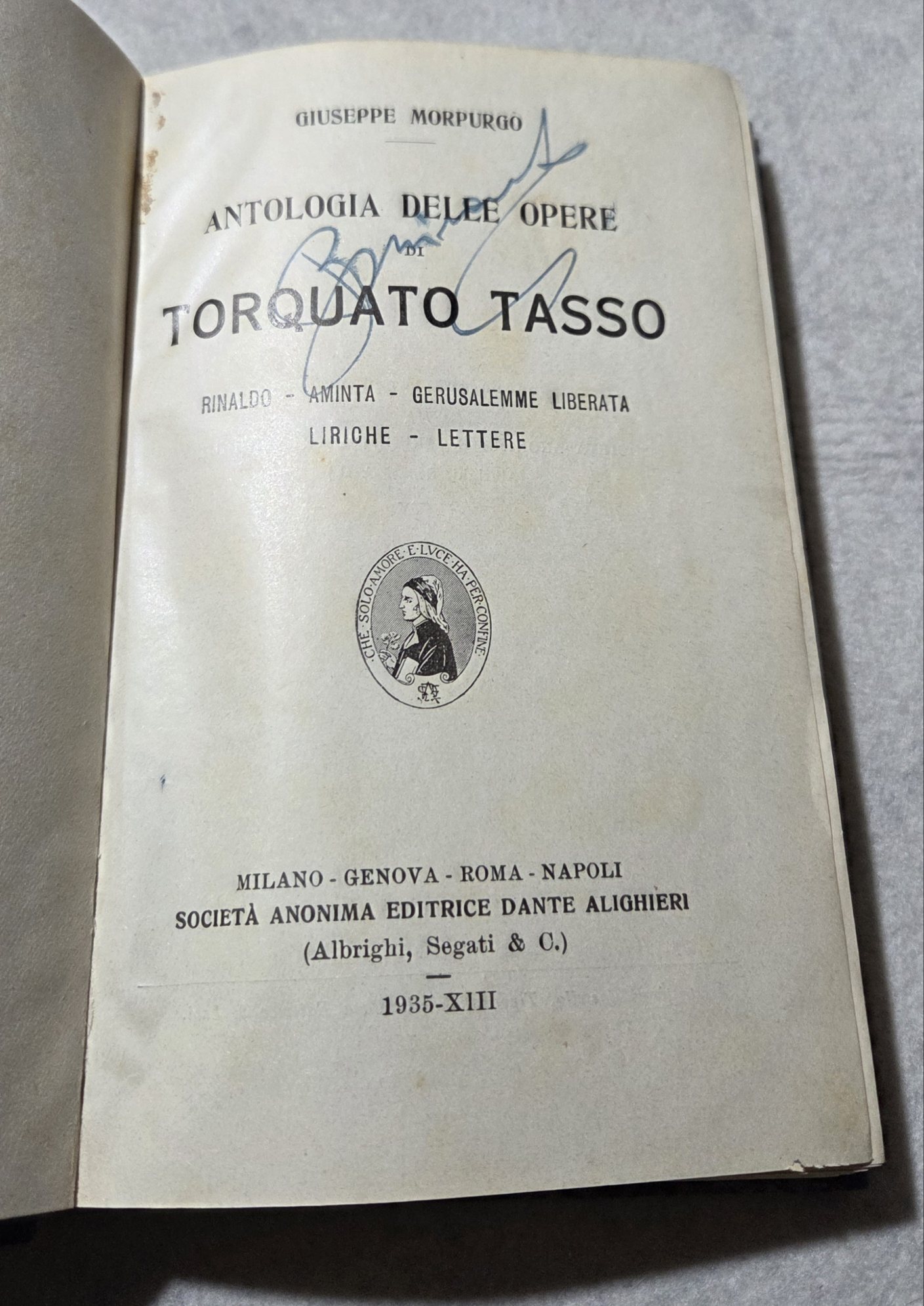 Antologia delle opere di Torquato Tasso