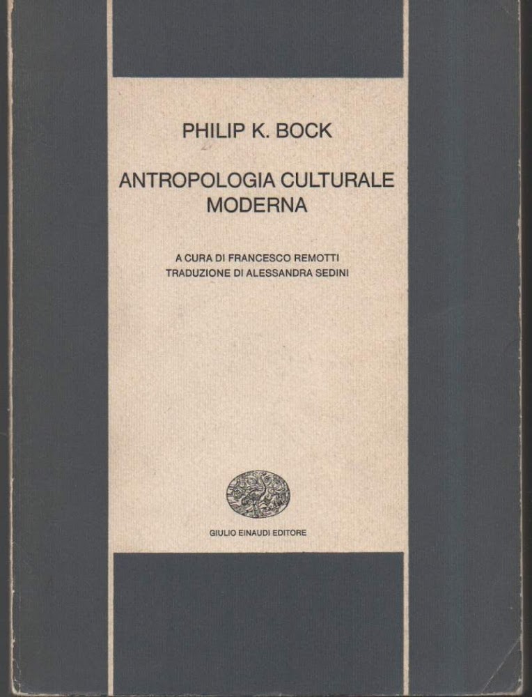 ANTROPOLOGIA CULTURALE MODERNA (1978)