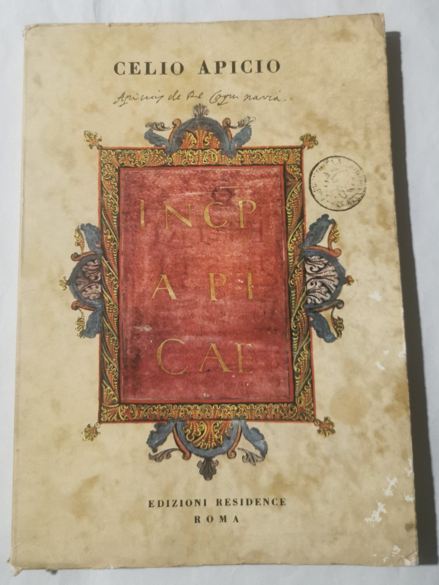 Apicii Coelii de obsonis et condimentis sive Arte Coquinaria - …