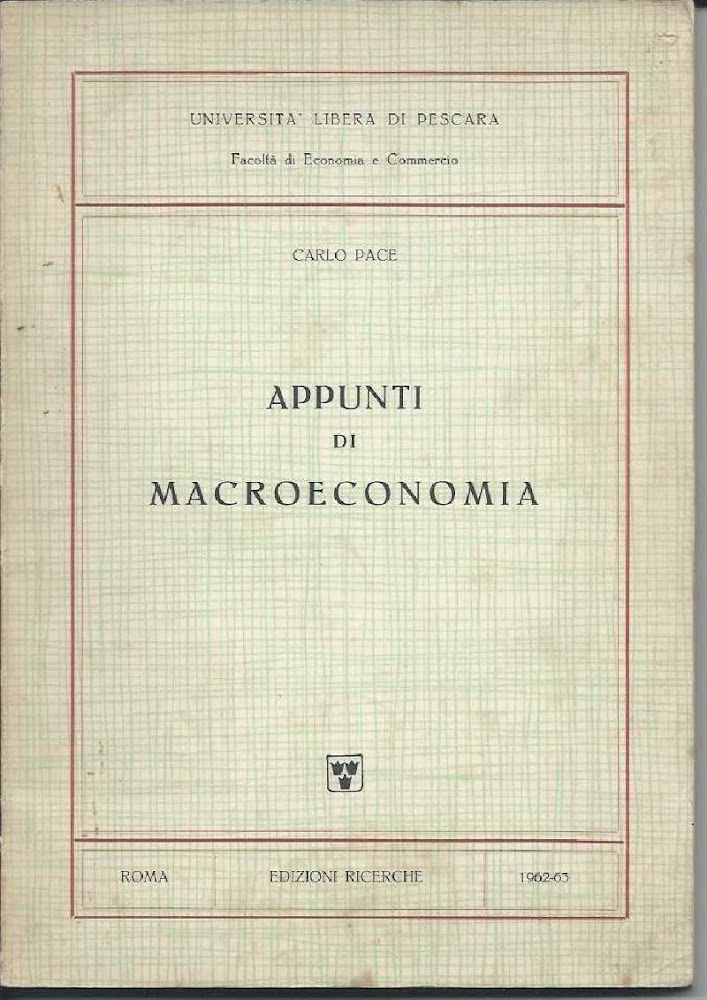 APPUNTI DI MACROECONOMIA (1963)