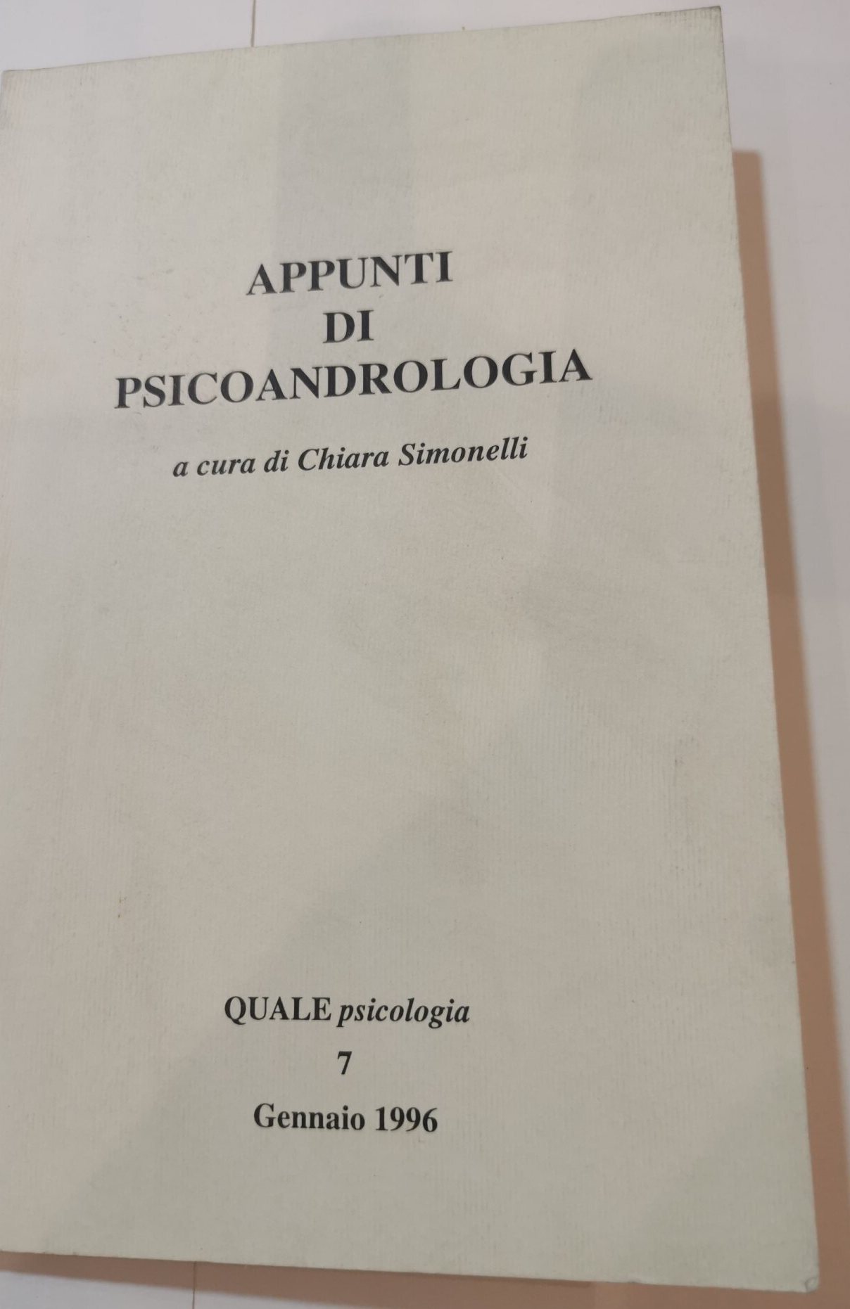 Appunti di Psicoandrologia