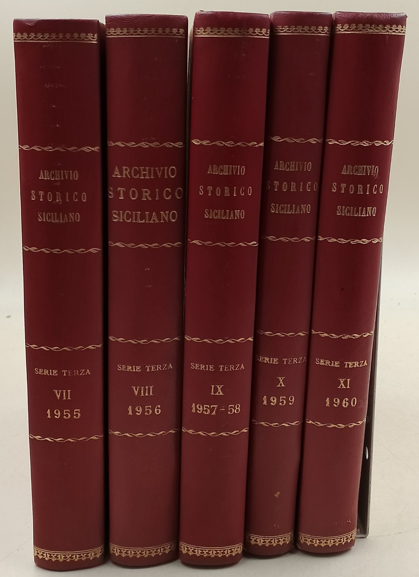 Archivio Storico Siciliano- serie III vol. VII-VIII-IX-X-XI(5 voll)