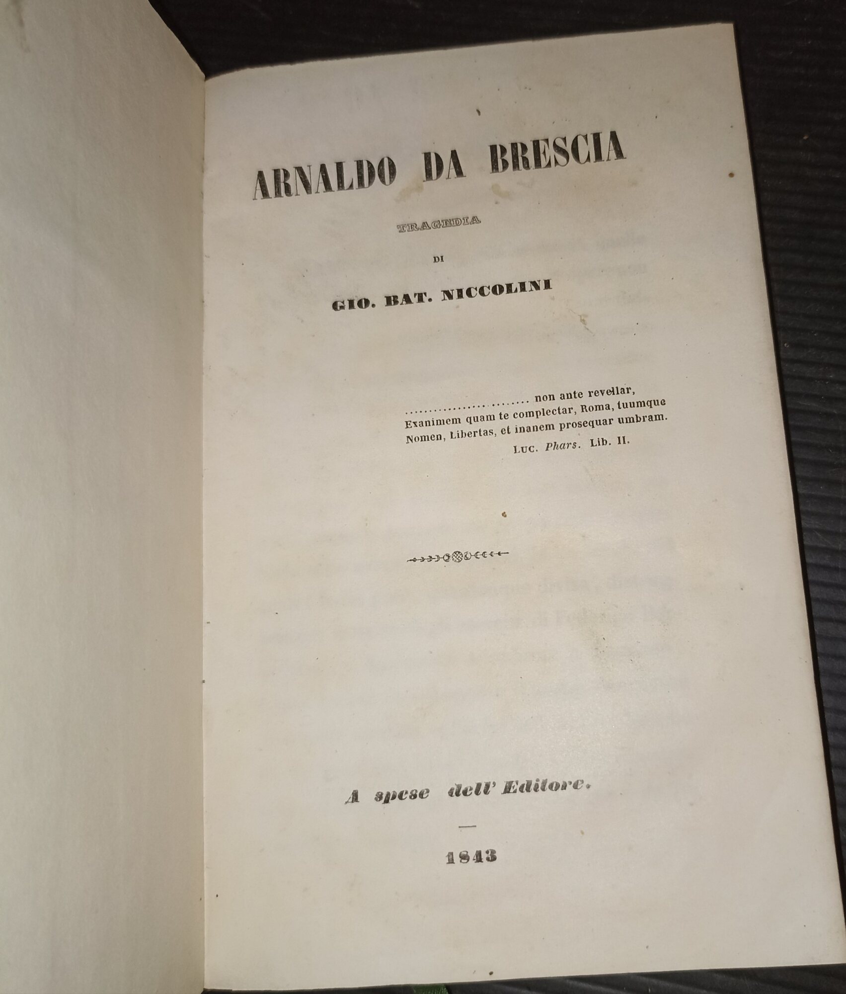 Arnardo da Brescia tragedia