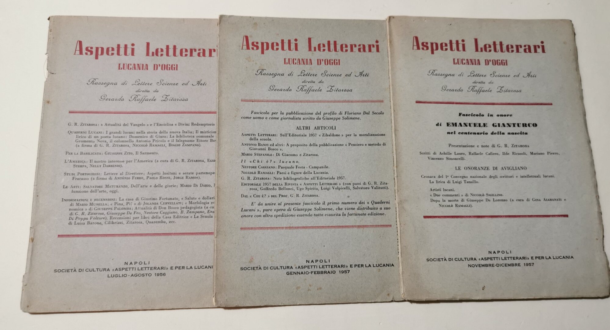 Aspetti letterari della Lucani d'oggi - Rassegna di Lettere, Scienze …