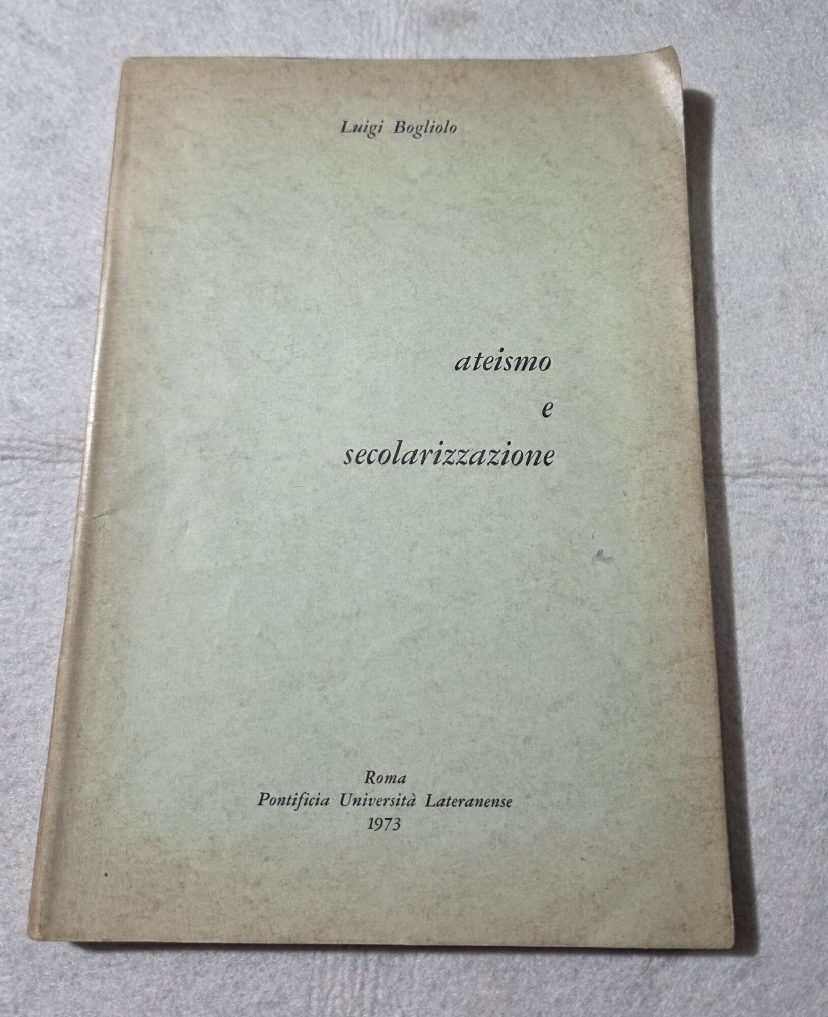 Ateismo e secolarizzazione