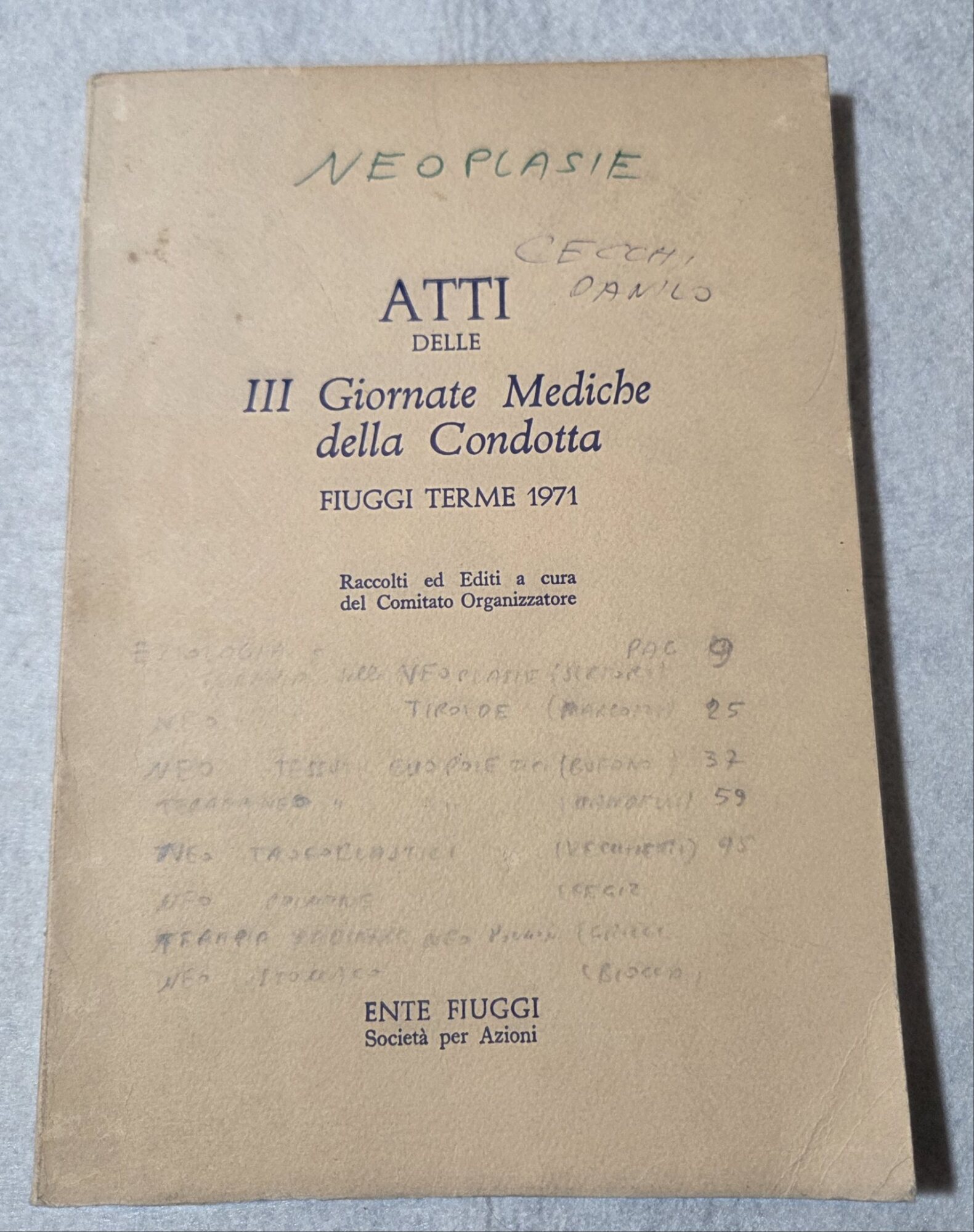 Atti delle III Giornate Mediche della Condotta - Fiuggi Terme …