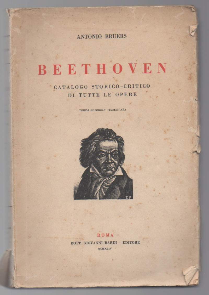 BEETHOVEN catalogo storico-critico di tutte le opere (1944)