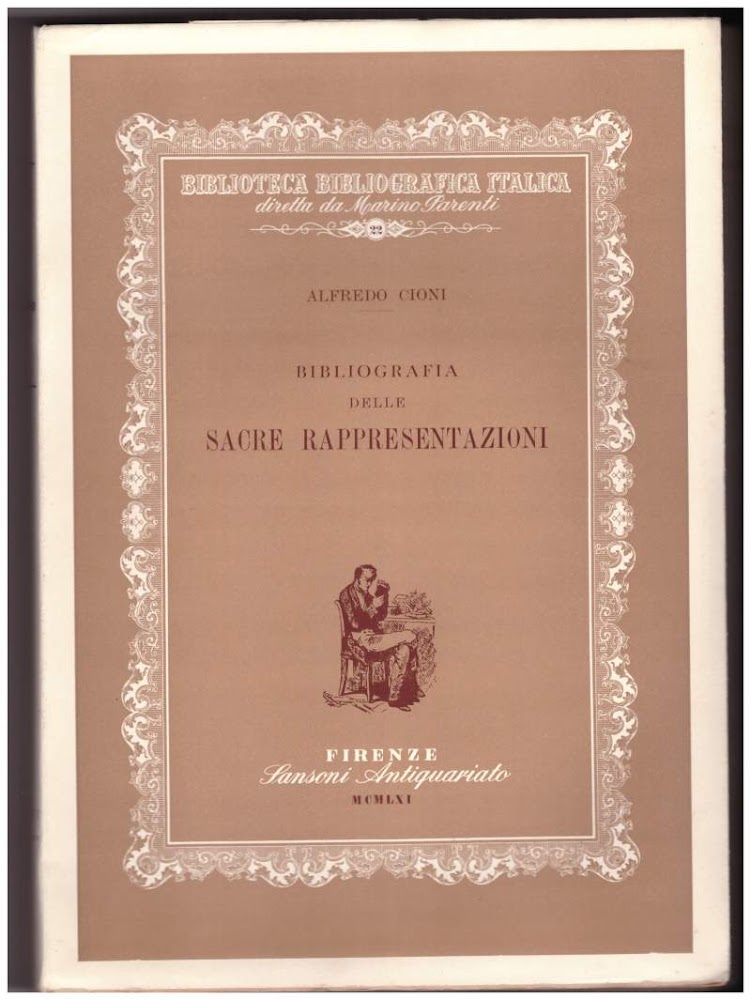 BIBLIOGRAFIA DELLE SACRE RAPPRESENTAZIONI (1956)