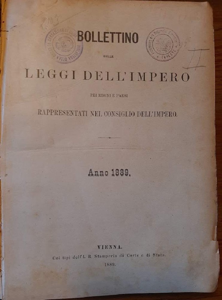 BOLLETTINO DELLE LEGGI DELL'IMPERO PEI REGNI E PAESI RAPPRESENTATI NEL …