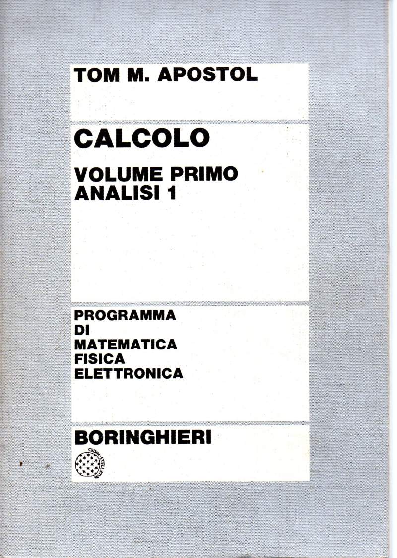 CALCOLO VOL I^ Analisi 1