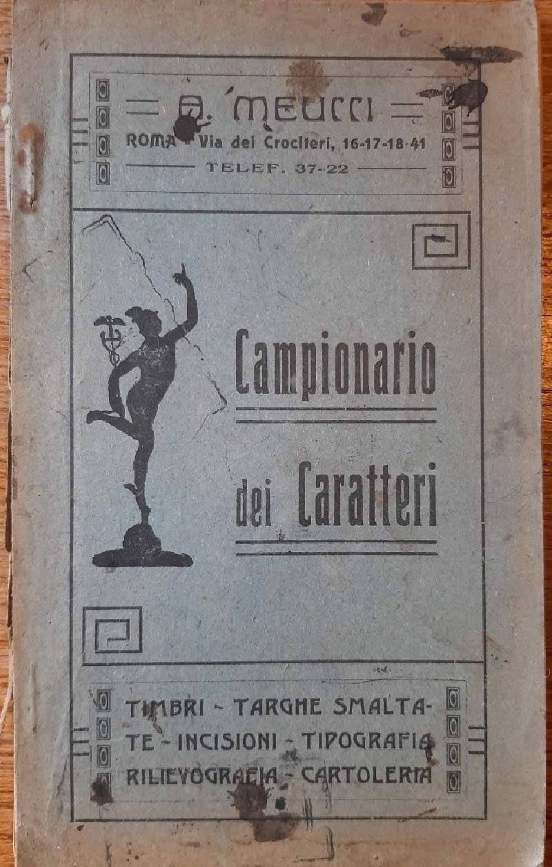 CAMPIONARIO DEI CARATTERI-A.MEUCCI