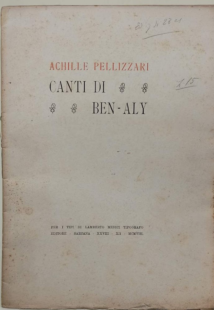 CANTI DI BEN-ALY(1908)