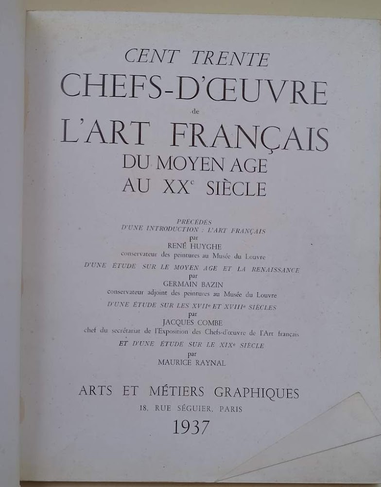 CENT TRENTE CHEFS-OEUVRE DE L'ART FRANCAIS DU MOYEN AGE AU …