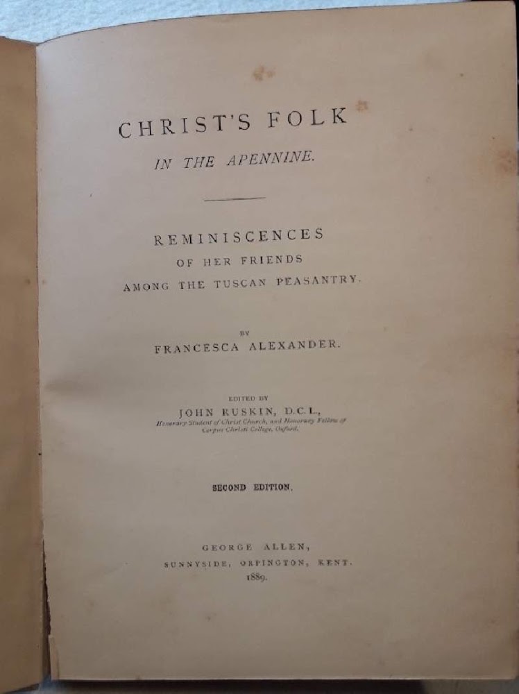 CHRIST'S FOLK IN THE APENNINE-REMINESCENCES OF HER FRIENDS AMONG THE …