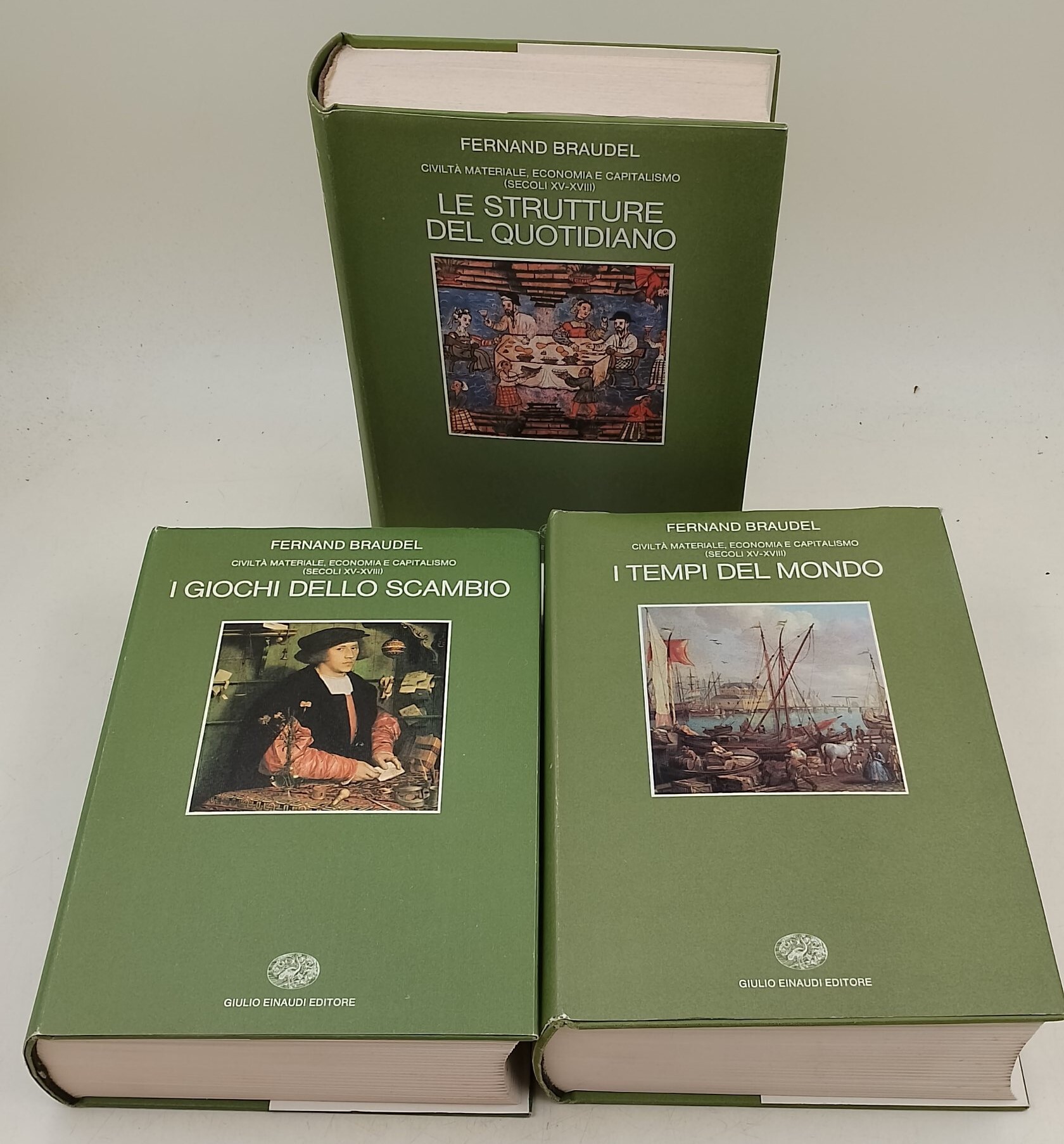 Civilta' materiale, economia e capitalismo(secoli XV-XVIII)- 3 voll
