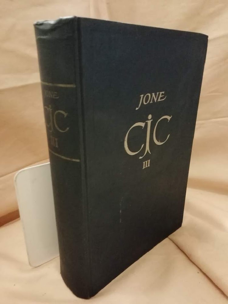 COMMENTARIUM IN CODICEM IURIS CANONICI Vol. III (1956)