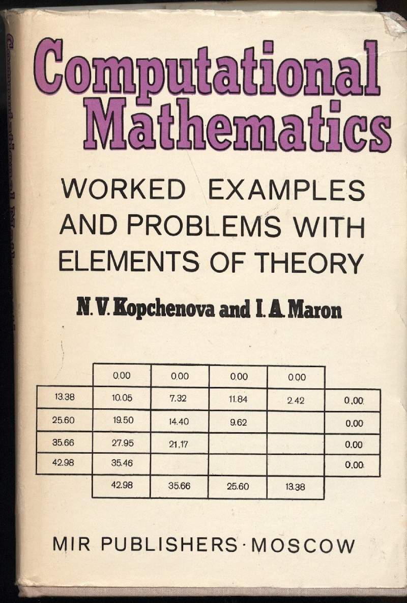 COMPUTATIONAL MATHEMATHICS- Worked examples and problems with elements of theory