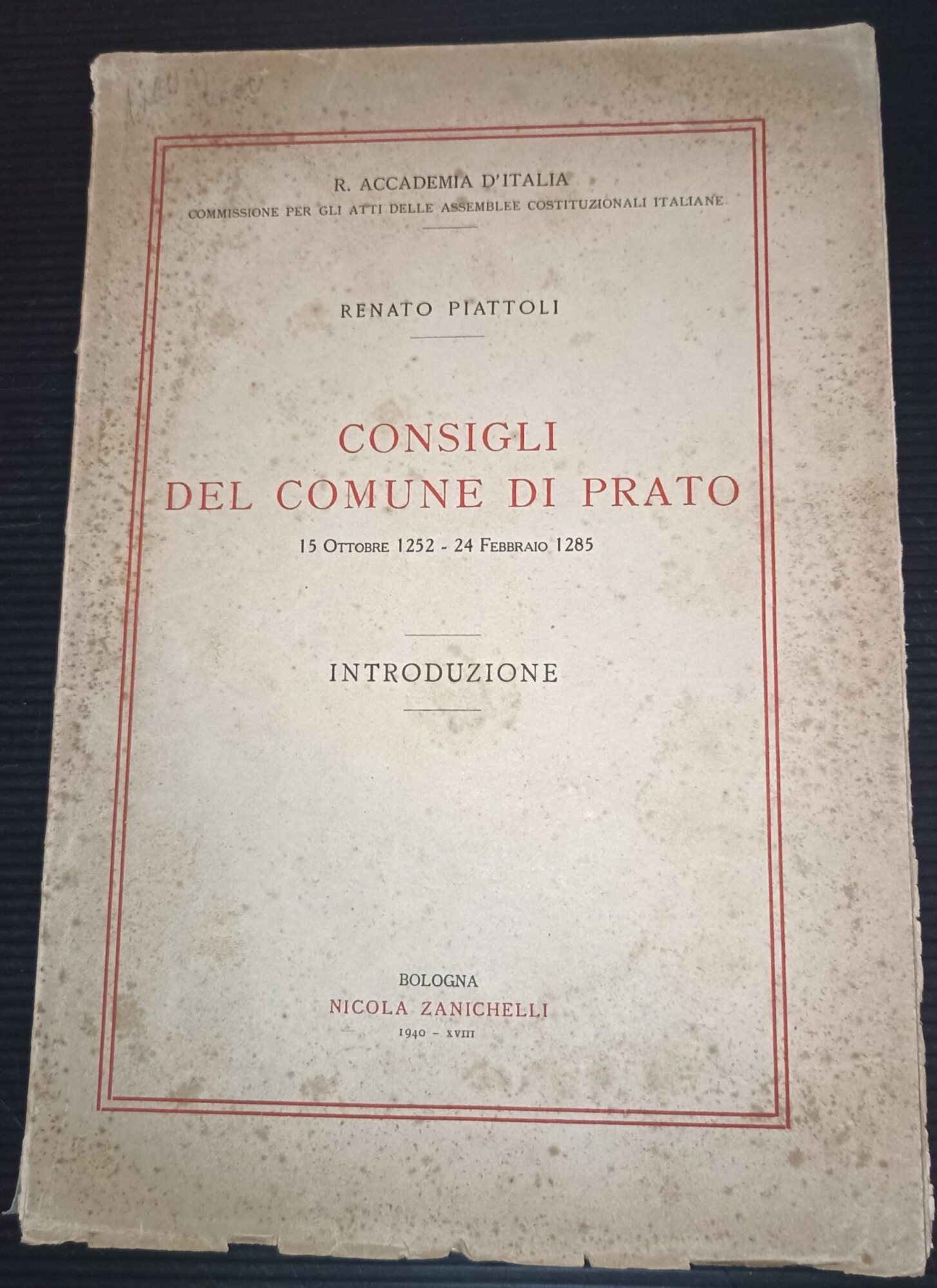 Consigli del Comune di Prato- 15 ottobre 1252 - 24 …