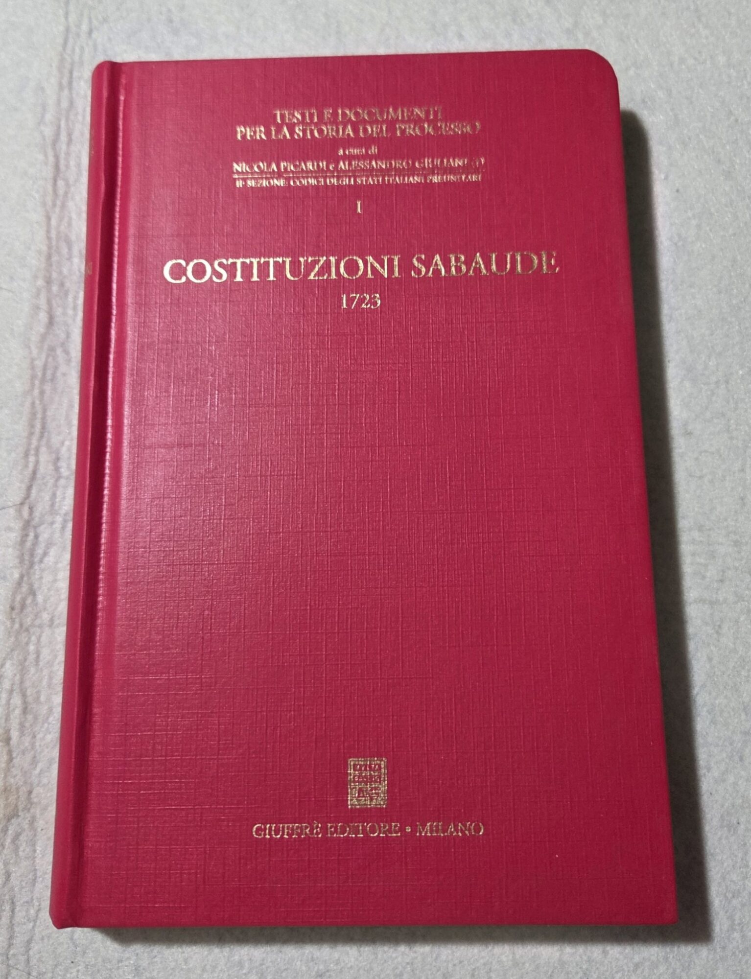 Costituzioni sabaude 1723