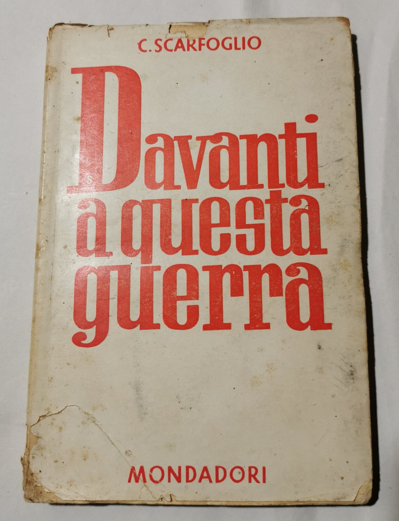 Davanti a questa guerra