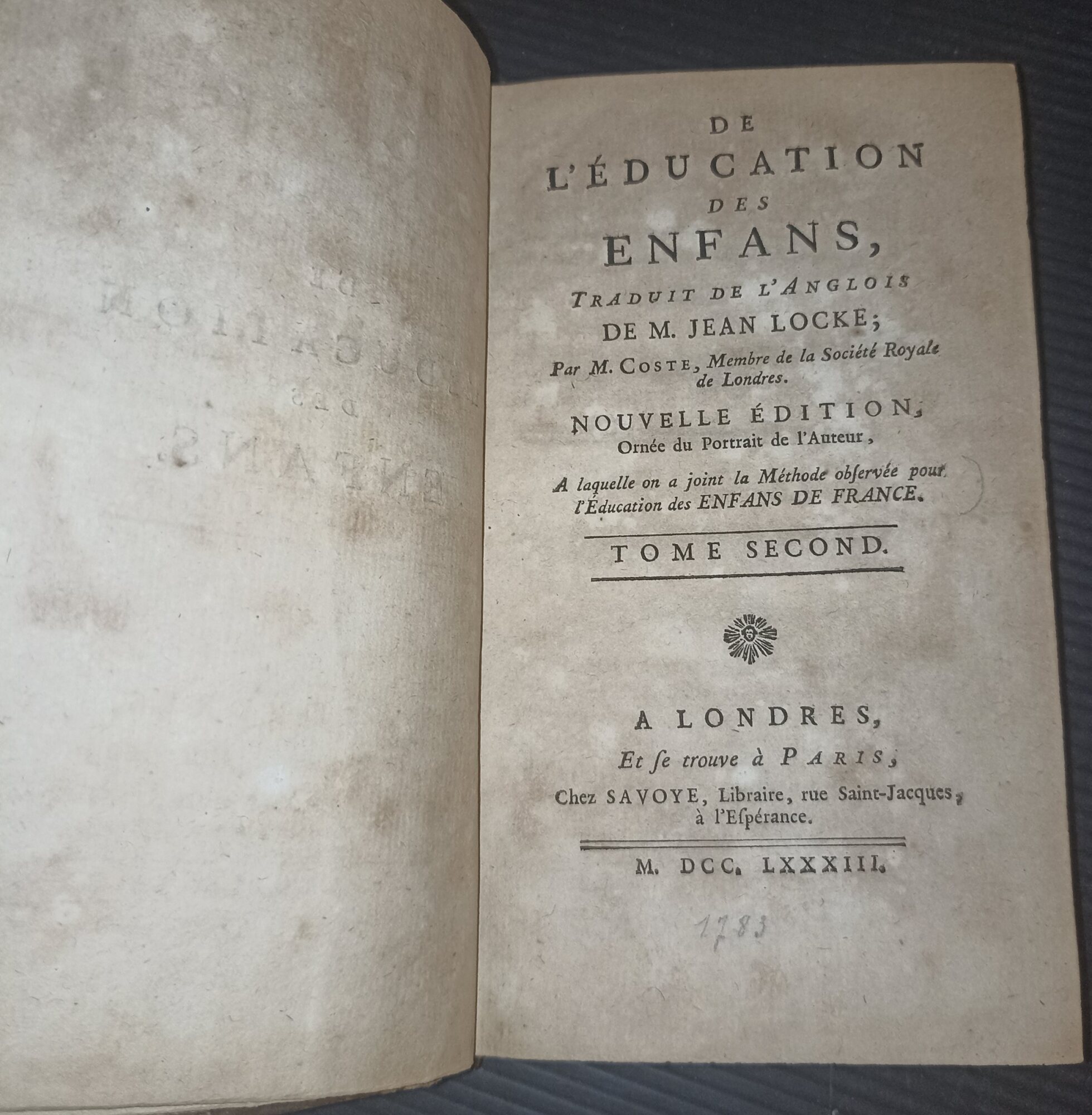 De l'éducation des enfans, traduit de l'anglois de m. Jean …
