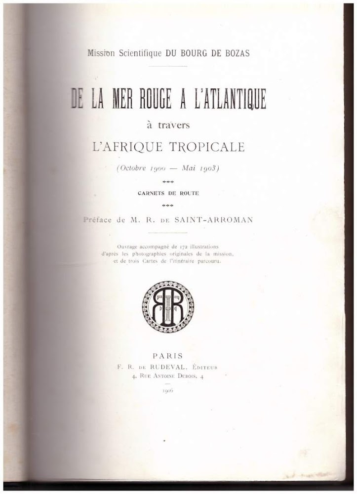 DE LA MER ROUGE A L'ATLANTIQUE A' TRAVERS L'AFRIQUE TROPICALE …
