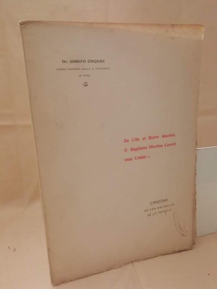 DE UITA ET MORTE ILLUSTRIS. D. BAPTISTAE SFORTIAE COMITI SSAE …
