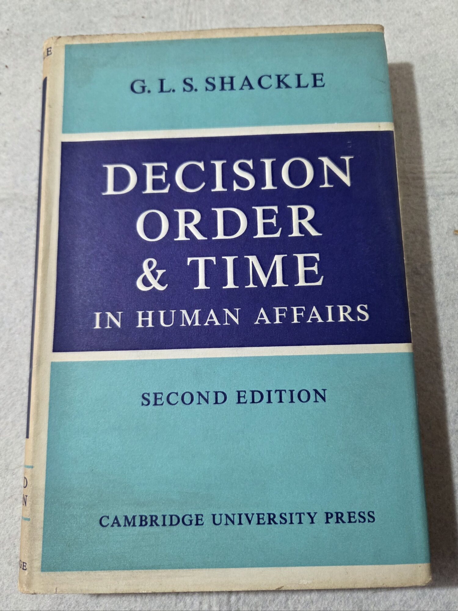 Decision order &amp; time in human affairs