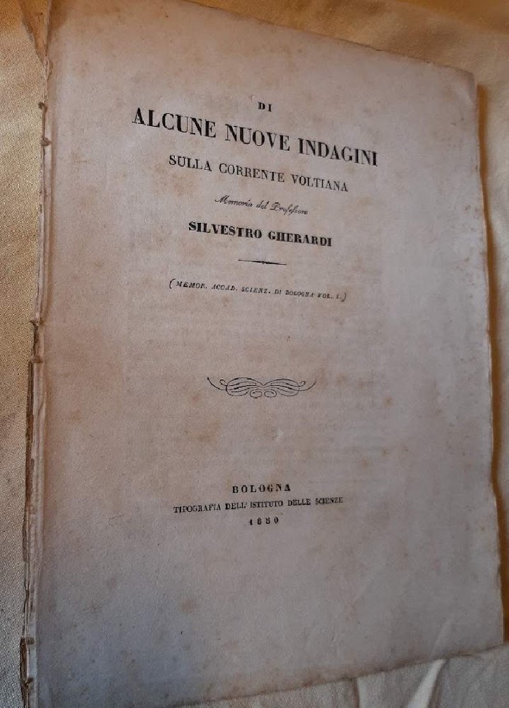 DI ALCUNE NUOVE INDAGINI SULLA CORRENTE VOLTIANA(1850)