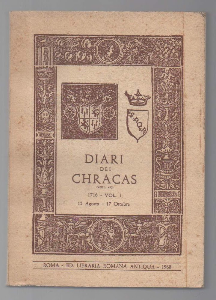 DIARI DEI CHRACAS 1716 - vol. I 15 agosto - …