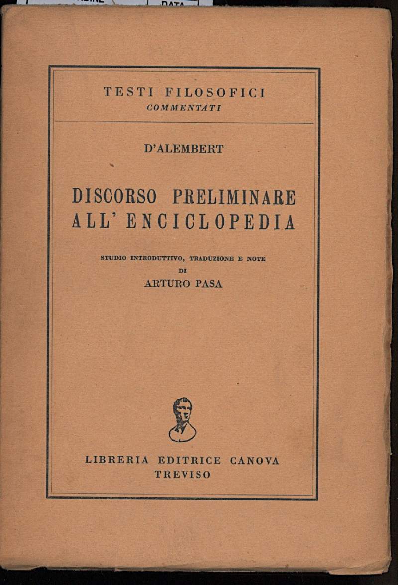 DISCORSO PRELIMINARE ALL'ENCICLOPEDIA