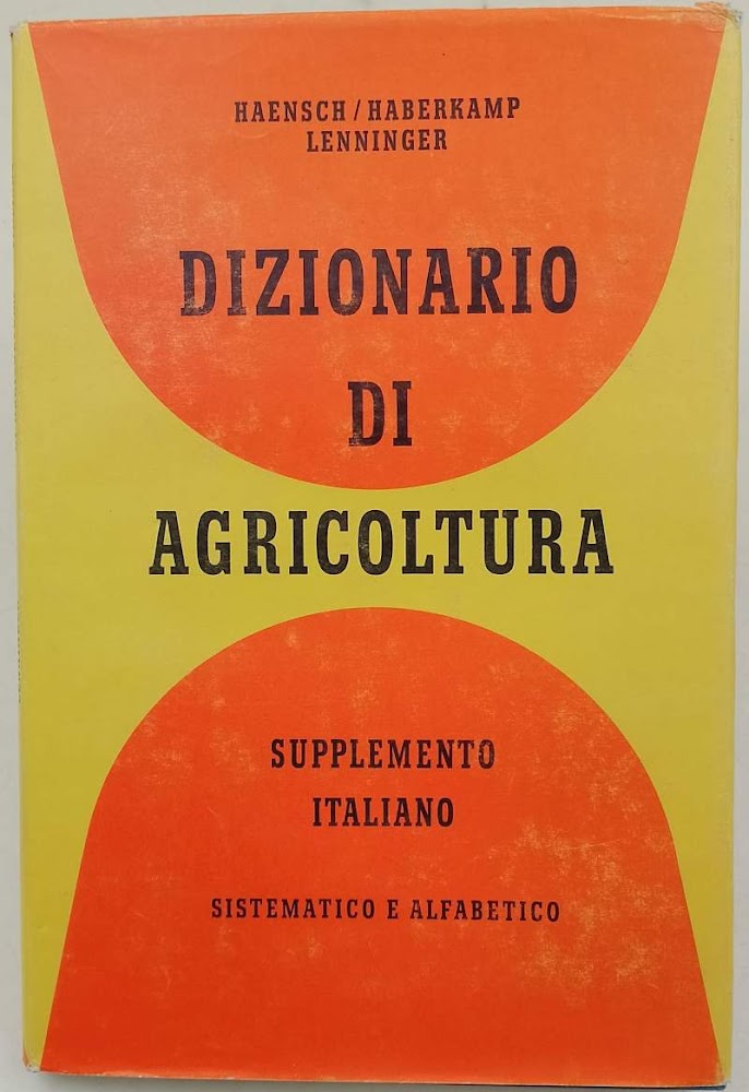 DIZIONARIO DI AGRICOLTURA supplemento italiano (1963)
