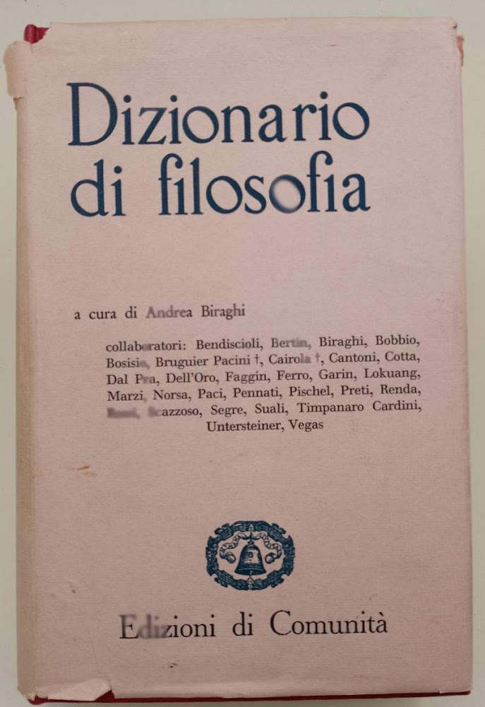 DIZIONARIO DI FILOSOFIA(1957)