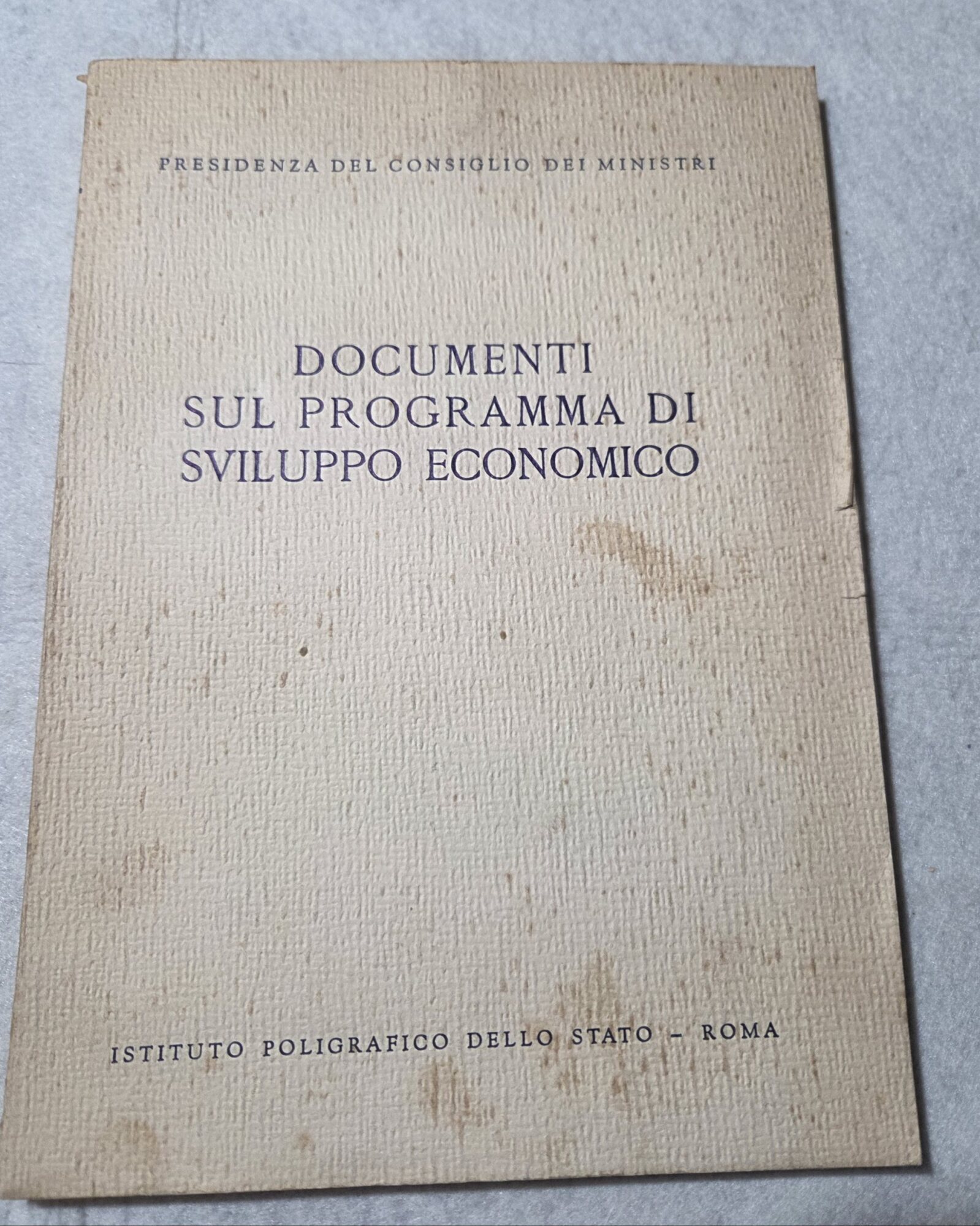 Documenti sul programma di sviluppo economico